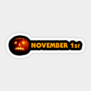 November 1st :( Sticker